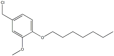 4-(chloromethyl)-1-(heptyloxy)-2-methoxybenzene 结构式