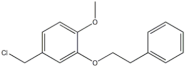 4-(chloromethyl)-1-methoxy-2-(2-phenylethoxy)benzene 结构式