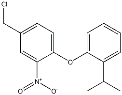 4-(chloromethyl)-2-nitro-1-[2-(propan-2-yl)phenoxy]benzene 结构式