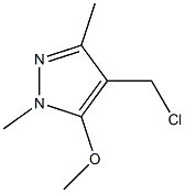 4-(chloromethyl)-5-methoxy-1,3-dimethyl-1H-pyrazole 结构式