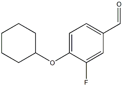 4-(cyclohexyloxy)-3-fluorobenzaldehyde 结构式