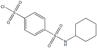 4-(cyclohexylsulfamoyl)benzene-1-sulfonyl chloride 结构式