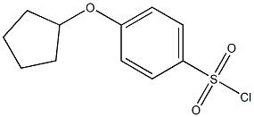 4-(cyclopentyloxy)benzene-1-sulfonyl chloride 结构式