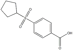 4-(cyclopentylsulfonyl)benzoic acid 结构式