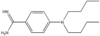 4-(dibutylamino)benzene-1-carboximidamide 结构式