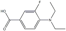 4-(diethylamino)-3-fluorobenzoic acid 结构式