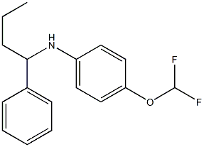 4-(difluoromethoxy)-N-(1-phenylbutyl)aniline 结构式