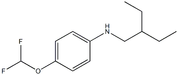 4-(difluoromethoxy)-N-(2-ethylbutyl)aniline 结构式