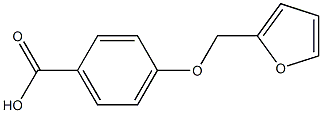 4-(furan-2-ylmethoxy)benzoic acid 结构式