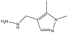 4-(hydrazinylmethyl)-1,5-dimethyl-1H-pyrazole 结构式