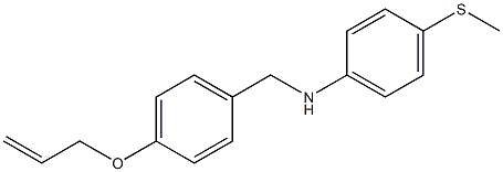 4-(methylsulfanyl)-N-{[4-(prop-2-en-1-yloxy)phenyl]methyl}aniline 结构式