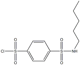 4-(pentylsulfamoyl)benzene-1-sulfonyl chloride 结构式