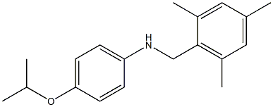 4-(propan-2-yloxy)-N-[(2,4,6-trimethylphenyl)methyl]aniline 结构式