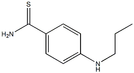 4-(propylamino)benzene-1-carbothioamide 结构式