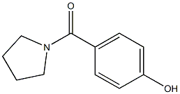 4-(pyrrolidin-1-ylcarbonyl)phenol 结构式