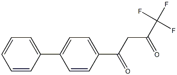 4,4,4-trifluoro-1-(4-phenylphenyl)butane-1,3-dione 结构式