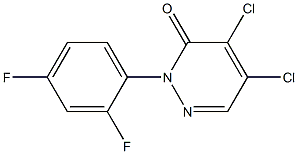 4,5-dichloro-2-(2,4-difluorophenyl)pyridazin-3(2H)-one 结构式