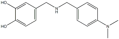 4-[({[4-(dimethylamino)phenyl]methyl}amino)methyl]benzene-1,2-diol 结构式