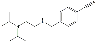 4-[({2-[bis(propan-2-yl)amino]ethyl}amino)methyl]benzonitrile 结构式