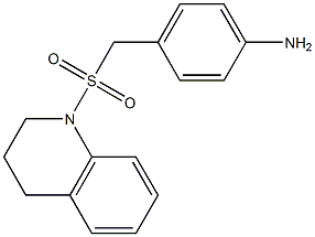 4-[(1,2,3,4-tetrahydroquinoline-1-sulfonyl)methyl]aniline 结构式