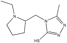 4-[(1-ethylpyrrolidin-2-yl)methyl]-5-methyl-4H-1,2,4-triazole-3-thiol 结构式