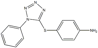 4-[(1-phenyl-1H-1,2,3,4-tetrazol-5-yl)sulfanyl]aniline 结构式