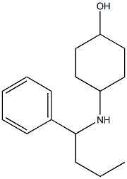 4-[(1-phenylbutyl)amino]cyclohexan-1-ol 结构式