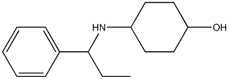4-[(1-phenylpropyl)amino]cyclohexan-1-ol 结构式