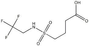 4-[(2,2,2-trifluoroethyl)sulfamoyl]butanoic acid 结构式