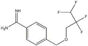 4-[(2,2,3,3-tetrafluoropropoxy)methyl]benzene-1-carboximidamide 结构式