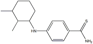 4-[(2,3-dimethylcyclohexyl)amino]benzene-1-carbothioamide 结构式