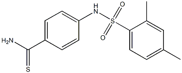 4-[(2,4-dimethylbenzene)sulfonamido]benzene-1-carbothioamide 结构式