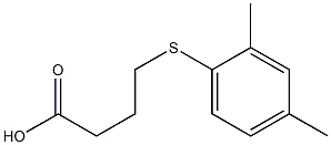 4-[(2,4-dimethylphenyl)sulfanyl]butanoic acid 结构式