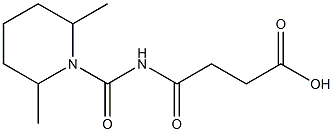 4-[(2,6-dimethylpiperidin-1-yl)carbonylamino]-4-oxobutanoic acid 结构式