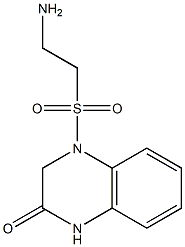 4-[(2-aminoethane)sulfonyl]-1,2,3,4-tetrahydroquinoxalin-2-one 结构式