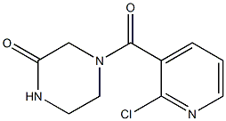 4-[(2-chloropyridin-3-yl)carbonyl]piperazin-2-one 结构式