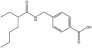 4-[(2-ethylhexanamido)methyl]benzoic acid 结构式