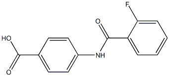 4-[(2-fluorobenzoyl)amino]benzoic acid 结构式