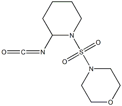 4-[(2-isocyanatopiperidine-1-)sulfonyl]morpholine 结构式