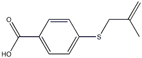 4-[(2-methylprop-2-en-1-yl)sulfanyl]benzoic acid 结构式