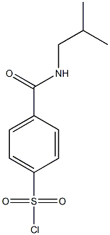 4-[(2-methylpropyl)carbamoyl]benzene-1-sulfonyl chloride 结构式