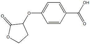 4-[(2-oxooxolan-3-yl)oxy]benzoic acid 结构式