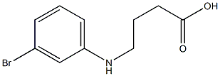 4-[(3-bromophenyl)amino]butanoic acid 结构式