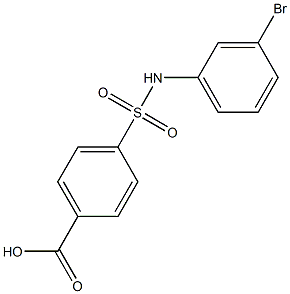 4-[(3-bromophenyl)sulfamoyl]benzoic acid 结构式
