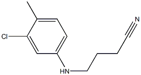 4-[(3-chloro-4-methylphenyl)amino]butanenitrile 结构式