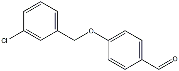4-[(3-chlorophenyl)methoxy]benzaldehyde 结构式