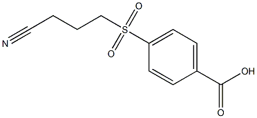4-[(3-cyanopropyl)sulfonyl]benzoic acid 结构式
