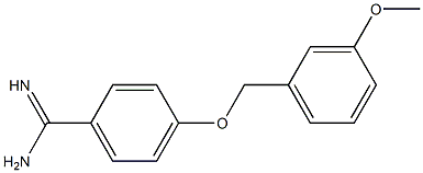 4-[(3-methoxybenzyl)oxy]benzenecarboximidamide 结构式