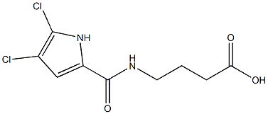 4-[(4,5-dichloro-1H-pyrrol-2-yl)formamido]butanoic acid 结构式