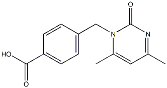 4-[(4,6-dimethyl-2-oxopyrimidin-1(2H)-yl)methyl]benzoic acid 结构式